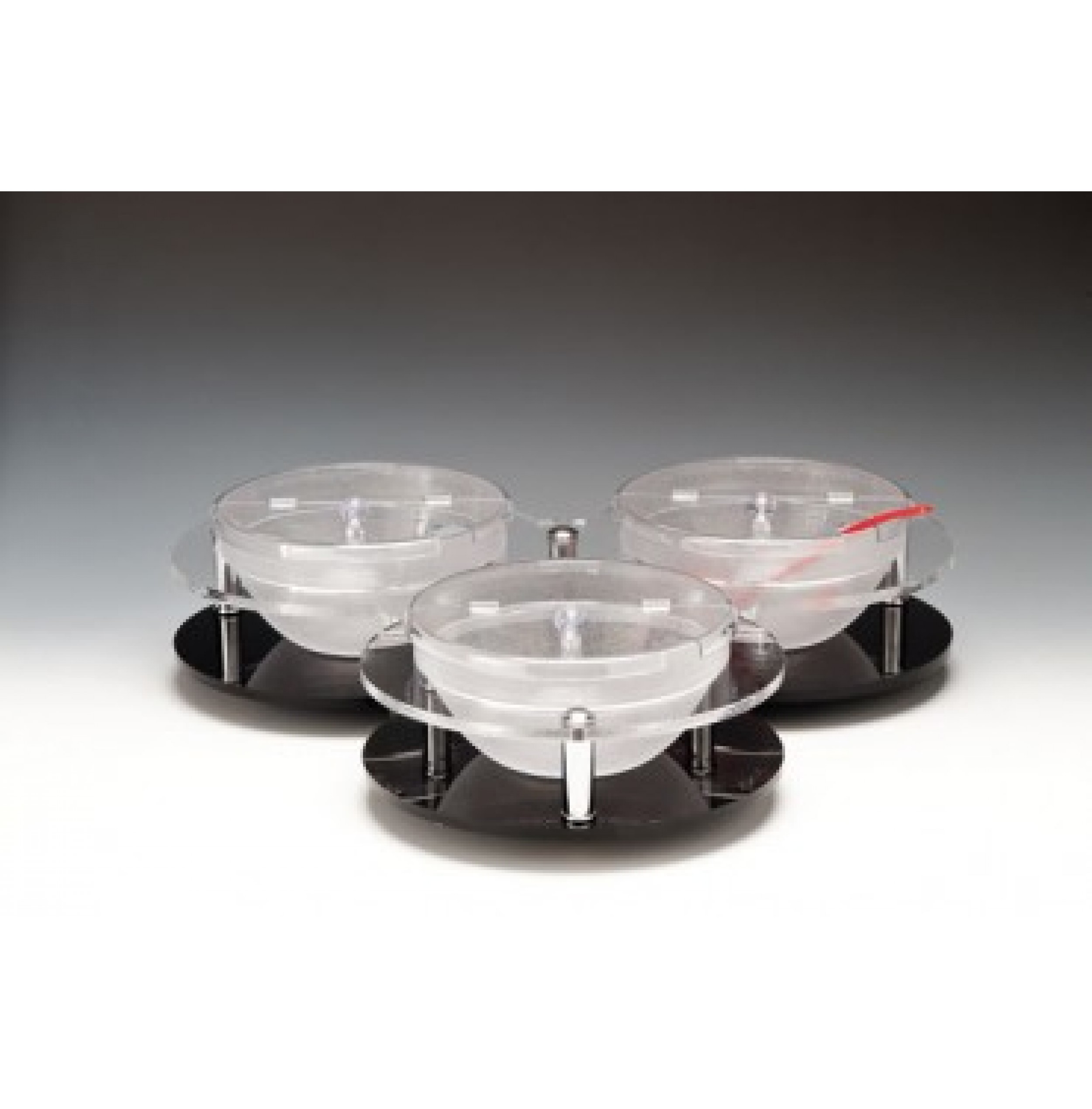 POLYCARBONAT KASELİ DÖNER TEŞHİR STANDI Ø 23 Cm